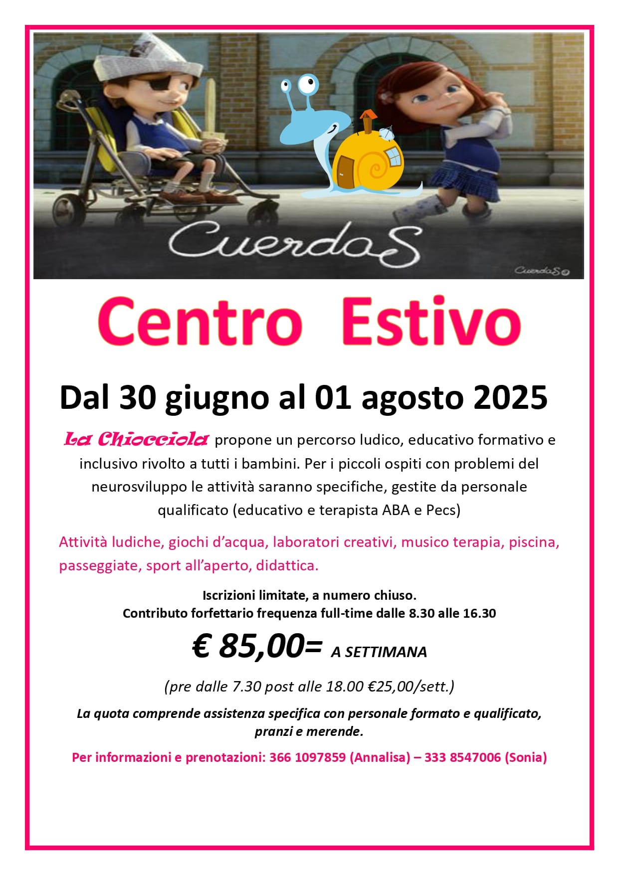 “CUERDAS” il nostro Centro Estivo….inclusivo!!!